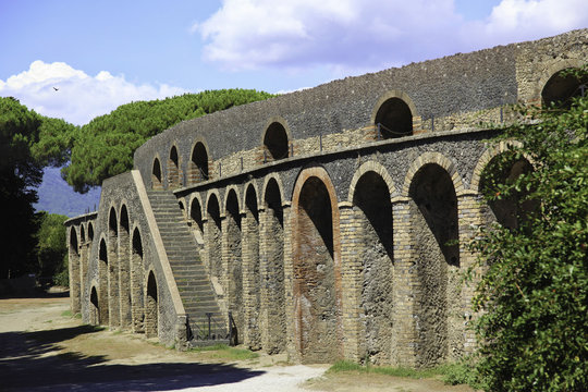 Ancienne Arène de Pompéi, Campanie, Italie