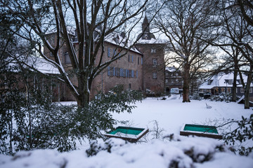 siegen castle germany in the winter