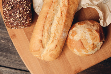baguette bread loaf of white bread