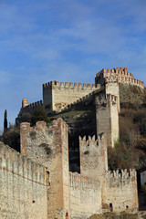Obraz premium Soave Verona Ancient Castle with medieval walls