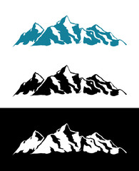 Vector Logo of Alps Mountains
