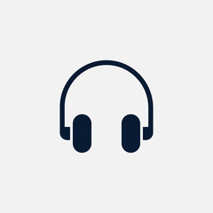 Headphone icon simple illustration