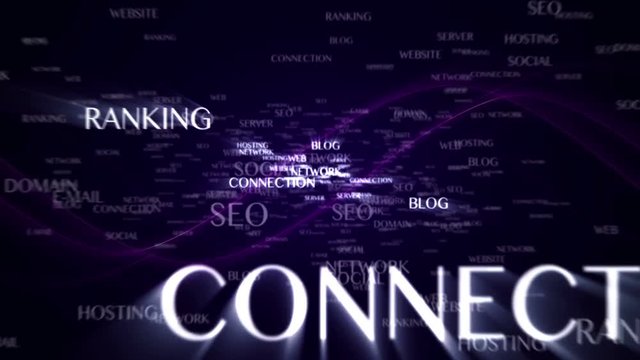 WEB Text Animation with Final Green Screen, Rendering, Background, 4k
