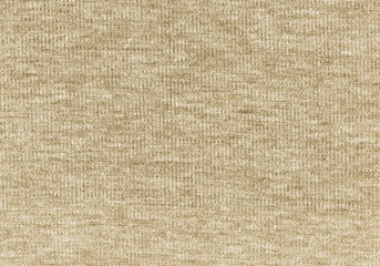 Fototapeta na wymiar Beige knitted natural wool texture background. Knitted pattern