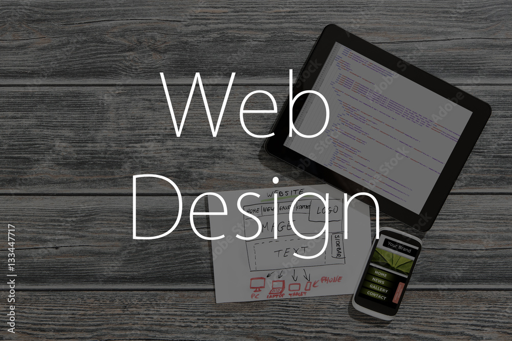 Wall mural responsive web design