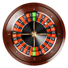 Casino gold roulette close up - 133449136
