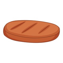 Steak icon, cartoon style