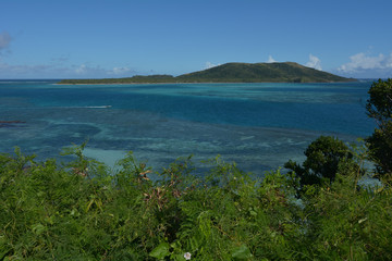 Aerial view of the Yasawa Islands in Fiji.