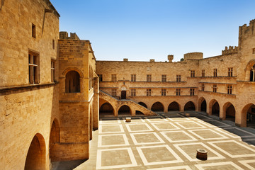 Palace of the Grand Master court, Rhodes Island
