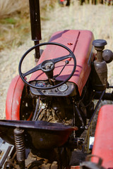 small tractor with trailer