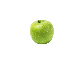 Fresh green apple isolate on white background