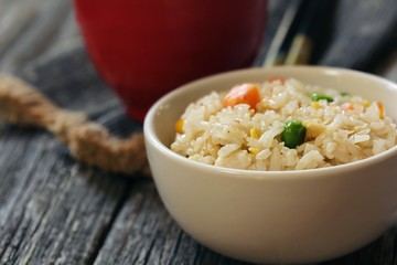 Chinese Fried Rice, shallow depth of field
