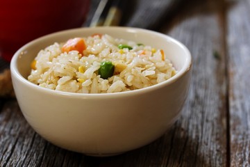 Chinese Fried Rice, shallow depth of field