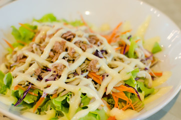 Tuna salad vegetables