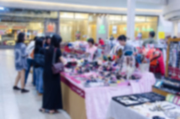 Blurred of shopping