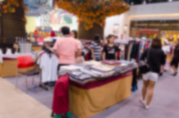 Blurred of shopping
