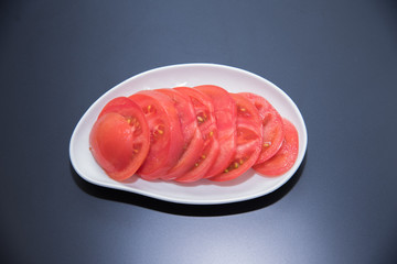 トマトのスライス