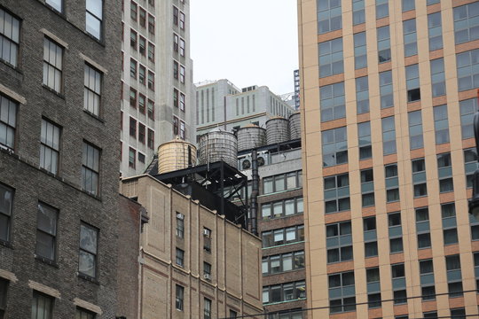 Water towers in New York city