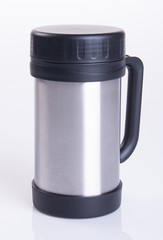 Thermo or Thermo flask on a background.