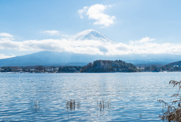 Mountain Fuji San at  Kawaguchiko Lake.