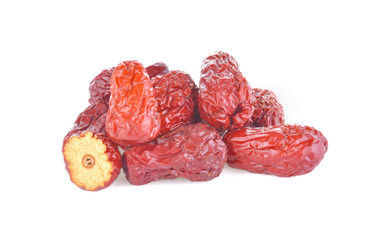 Chinese jujube on a white background