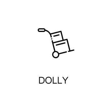 Dolly line icon