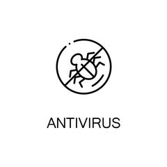 Fototapeta premium Antivirus line icon