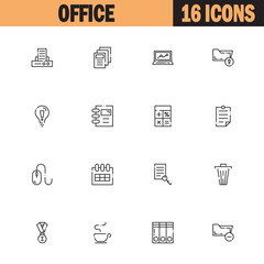 Office icon set