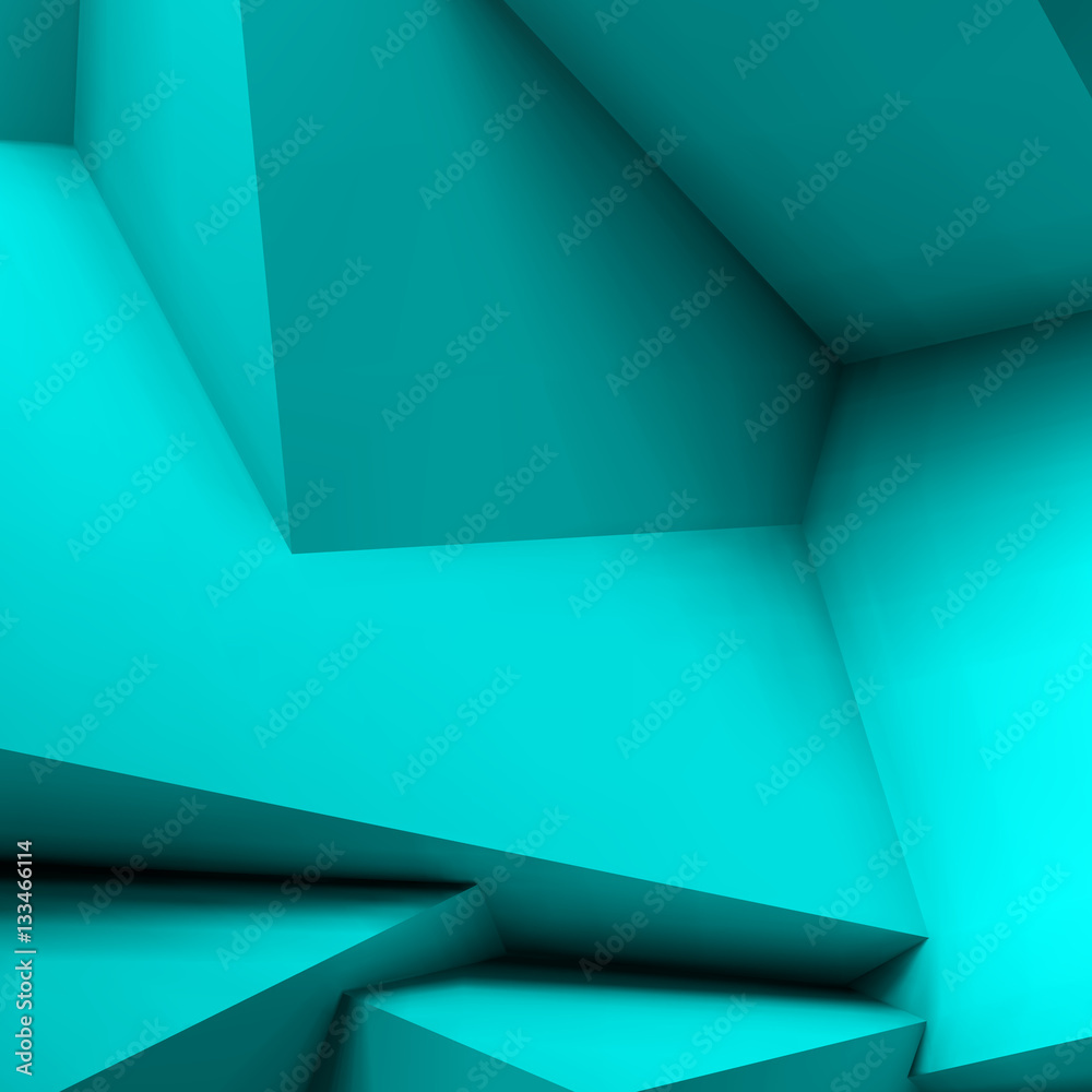 Aufkleber Abstract geometric background with overlapping cubes