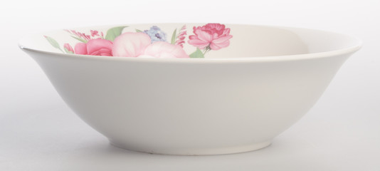 bowl or ceramic bowl on a background.