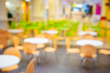 abstract background blur Store mall food court