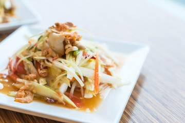 Thai Style Papaya Salad with Satled Eggs