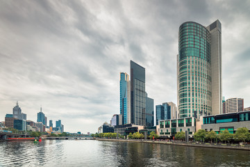 Fototapeta na wymiar Melbourne City and Yarra River