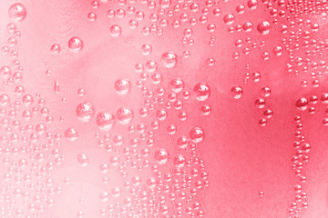 Pink water drops background - Powered by Adobe