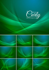 Curly  abstract background