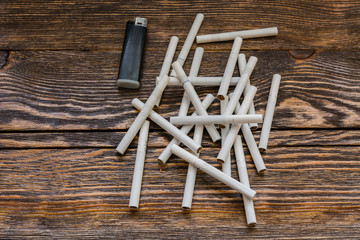 Several cigarettes