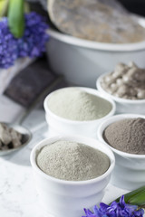 Ancient minerals - luxury face and body spa treatment, clay powder and mask
