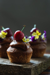 cherry cupcakes