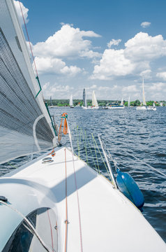 Sailing yacht race, regatta. 