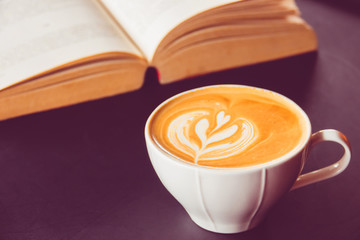 coffee and book