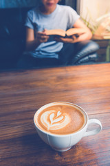 coffee and book