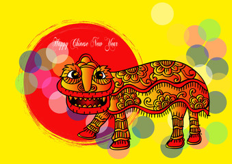 Traditional Chinese Lion 