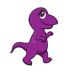 illustration of cute dinosaurs cartoon EPS10 File on white background