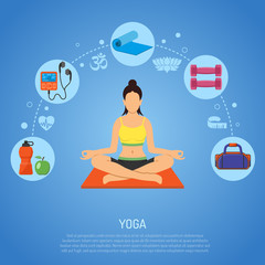Obraz premium Yoga and Fitness Concept