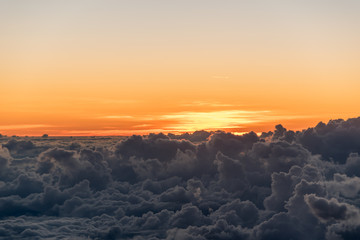 Beautiful  high sky Sunset Cloudscape.