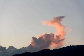 Sunlight cloud and sky at sunset : abstract background.