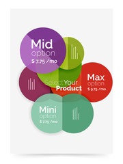 Business layout - select your product with sample options