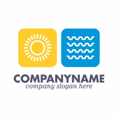 Holiday logo icon vector template