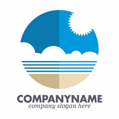 Holiday logo icon vector template