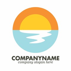 Holiday logo icon vector template